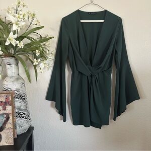 SHEIN Dark Green Mini Dress